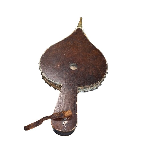 Vintage Antique Hand Painted Wooden Floral Fireplace Bellows SKU 9309 - Picture 5 of 12